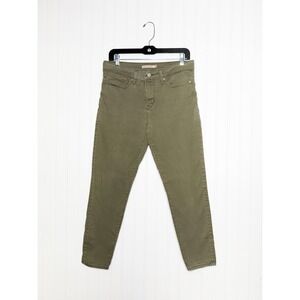 Levi's 311 Shaping Skinny Women's Olive Green Stretch Jeans Size 29 Mid Rise